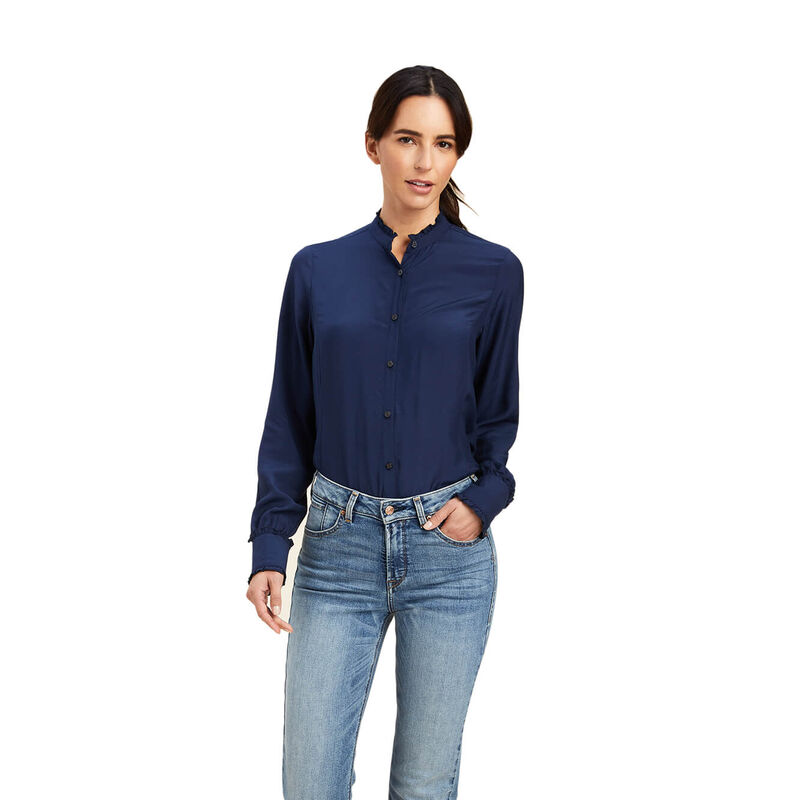 Ariat Hemden Damen - Clarion Navy ( AQHOP-6941 )